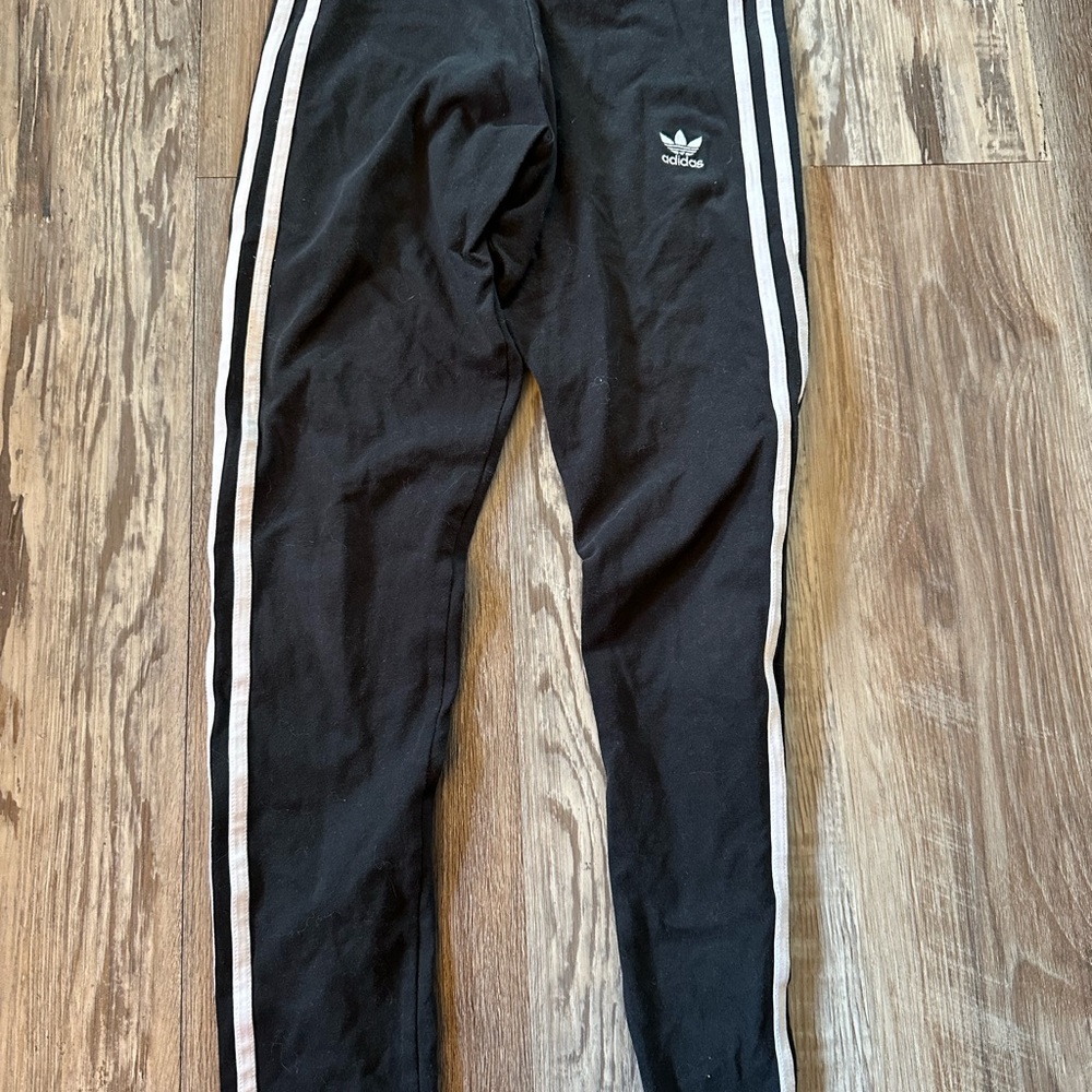 Small Adidas Black Track Leggings